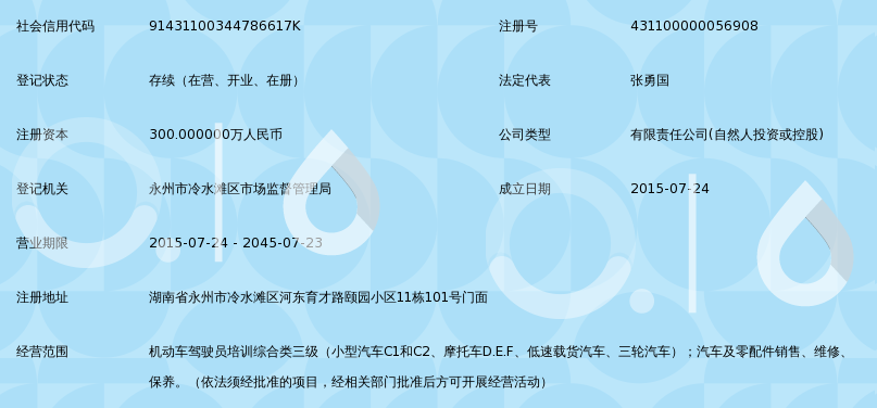 永州润益机动车驾驶员培训